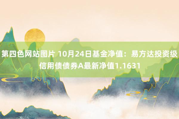 第四色网站图片 10月24日基金净值：易方达投资级信用债债券A最新净值1.1631