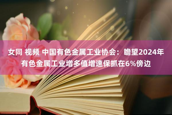 女同 视频 中国有色金属工业协会：瞻望2024年有色金属工业增多值增速保抓在6%傍边