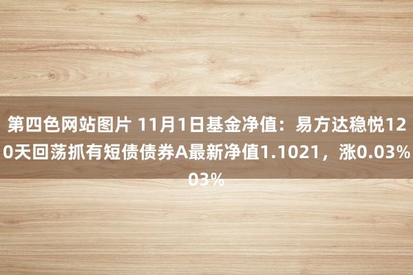 第四色网站图片 11月1日基金净值：易方达稳悦120天回荡抓有短债债券A最新净值1.1021，涨0.03%