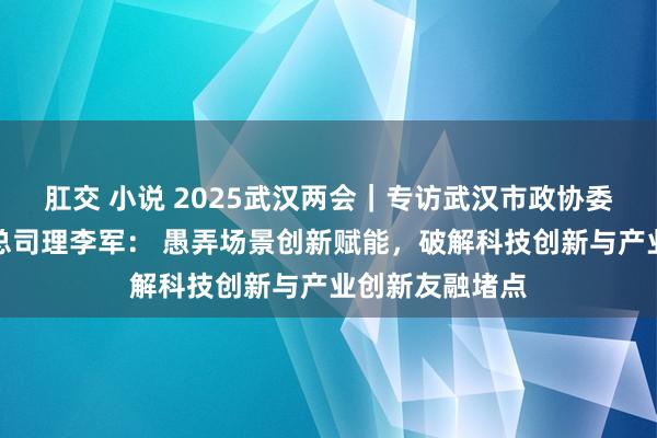 肛交 小说 2025武汉两会｜专访武汉市政协委员、大唐互联总司理李军： 愚弄场景创新赋能，破解科技创新与产业创新友融堵点