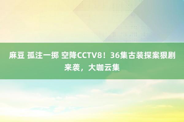 麻豆 孤注一掷 空降CCTV8！36集古装探案狠剧来袭，大咖云集